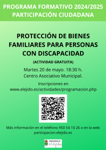 Protección de bienes familiares para personas con discapacidad. @ Centro Asociativo Municipal | Ciudad de México | Ciudad de México | México